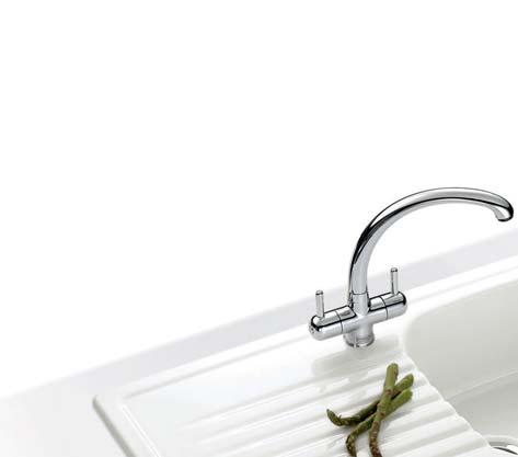 Elba by V&B 500 Elba ELK 611 Ceramic sink & Zurich Chrome tap 500mm cabinet wall may require modification to accommodate overflow.