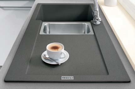 MATERIAL AND FINISH OPTIONS Different kitchens place different demands on your sink, so our precision-engineered materials each have individual character and unique benefits.