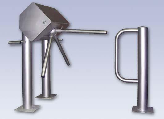 Machine has two pairs of openings and integrated turnstile in order to increase the inlet capacity.