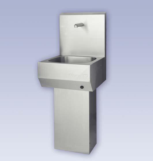 Available as a wall mounted version BW2 or a floor mounted version BW2/F on strong stainless steel pedestal ideal for mounting on a panel wall.