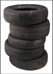 TIRE DISPOSAL (WITHOUT RIMS) Monday through Friday Smaller than fourteen (14) tire and motorcycle, bicycle, golf cart, lawn mower, ATV, etc. $1.