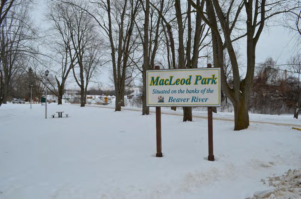 The Site Claire Hardy Park and MacLeod Park are both located within the community of Cannington on opposing shorelines of the Beaver River and are accessible to each other by a footbridge spanning