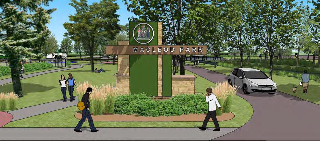 MacLeod and Claire Hardy Parks Entry / Gateways Bridge updated with design cues from