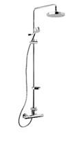 ...................................... Shower Program Akita Shower Set with Thermostat, Kudos Overhead Shower and Hand Shower Chrome 40910.