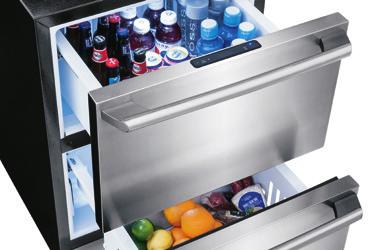 UNDER-COUNTER REFRIGERATOR DRAWERS EI24RD10QS Featuring IQ-Touch Electronic Controls PRODUCT DIMENSIONS Height (Adjustable)