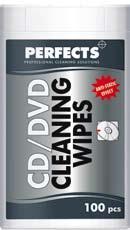 Perfects CD-DVD Cleaning wipes are ideal for removing dirt, fingerprints and other particles.
