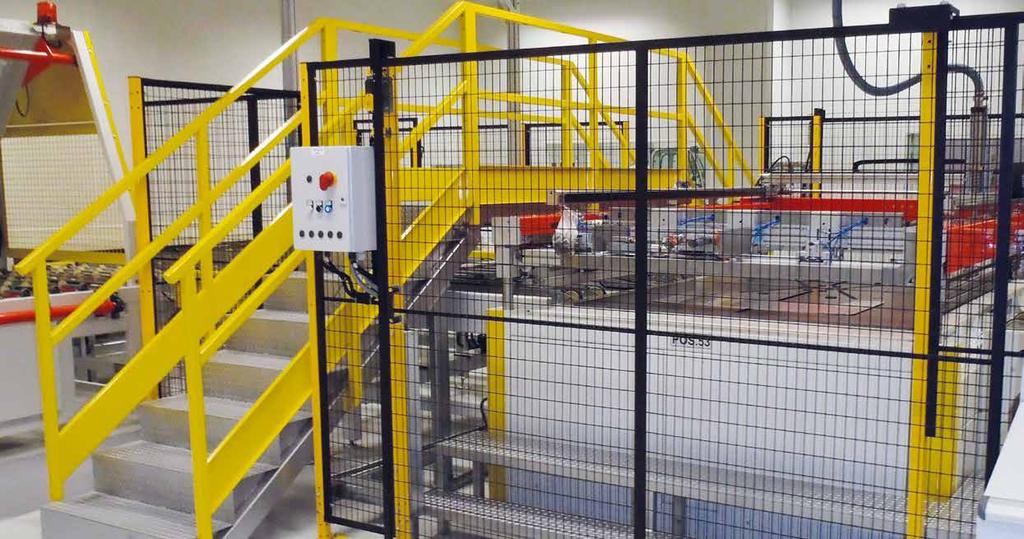 Easy Maintenance & Safety Safety Fences As requested by the new European Safety Regulation, adequate safety fences must be installed to keep under control the access to the printing machine and
