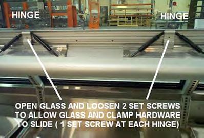 The handle must be removed before it can be repositioned. The handle is held in place with silicone which must be completely removed from the handle and the glass.