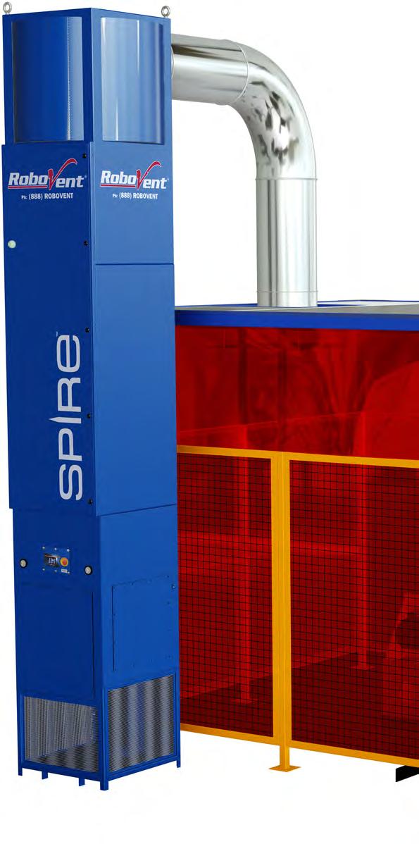 Spire: Powerful filtration with the smallest footprint in the industry. If you re using robotic welding cells, Spire may be the right system for you.