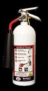FIRE EXTINGUISHERS & CHEMICAL 1 19 Badger EXTRA HALOTRON I FIRE EXTINGUISHERS are an environmentally acceptable Halon alternative and designed to meet any special hazard where Halon 1211 was
