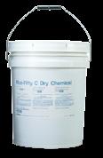 This dry chemical agent consists of a carefully controlled range of particle sizes blended with a flow-promoting and anti-caking