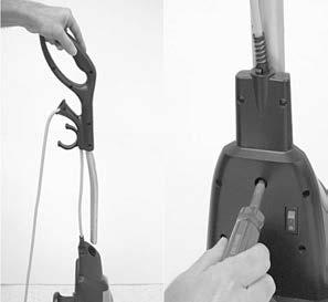 How to Assemble and Operate the Vacuum How to Attach the Handle to the Vacuum Cleaner The vacuum cleaner and the handle are packed separately. 1.