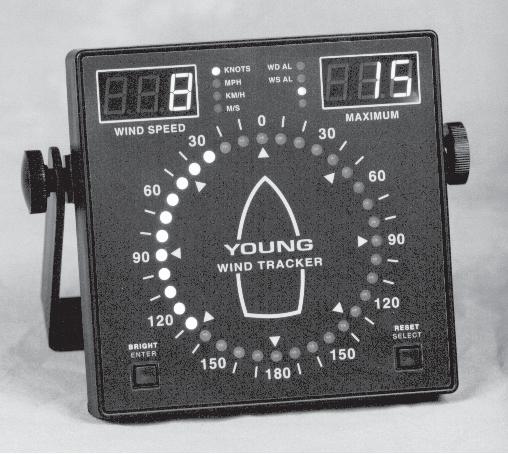 MODEL 06206 MARINE WIND TRACKER FRONT PANEL YOUNG WIND TRACKER INTRODUCTION The YOUNG Model 06206 Marine Wind Tracker is a compact wind speed and wind direction display.