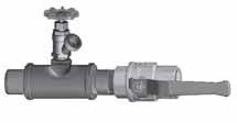 3 Prepare boiler continued Figure 5 Install pipe fittings for relief valve and pressure/ temperature gauge DO NOT mount relief valve until AFTER hydrostatic testing (see legend below) (Combi boiler