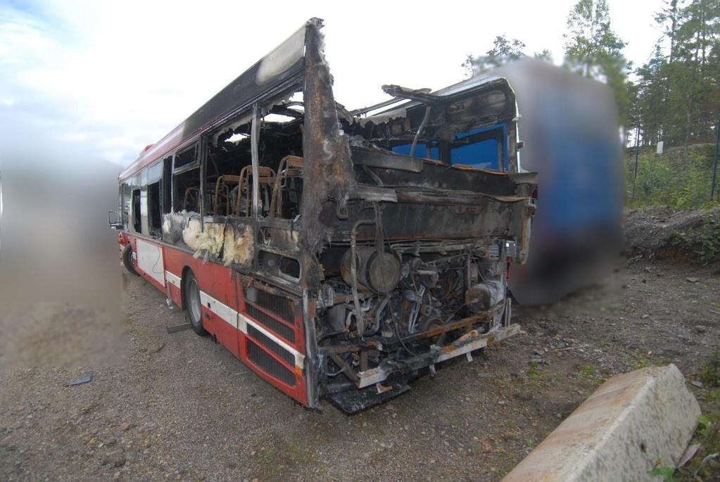 Figure 5: A fire in a bus that started in the engine compartment and spread to the interior.