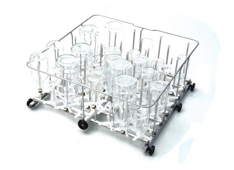 Pipette Racks Accessory pipette racks are configured to accommodate reusable pipettes. Supports Stainless steel. Fits inside open basket to permit placement of load at an angle.