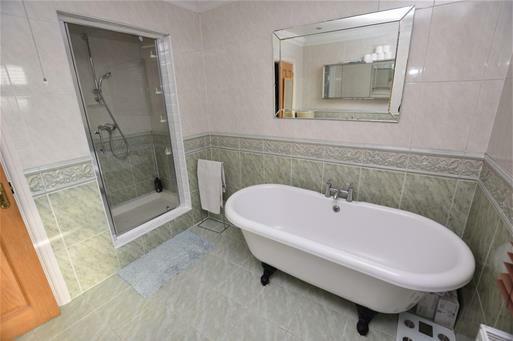 25m ) A good size four piece bathroom with obscure doubleglazed Georgian style window to the side.