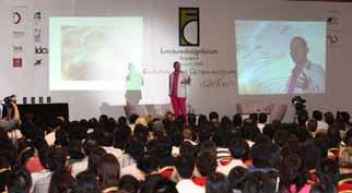 Prolific designer Mr Karim Rashid of Karim Rashid Inc shared his views on the topic Shaping the Globalandskape with a whopping 439 participants in attendance, almost double the previous year s