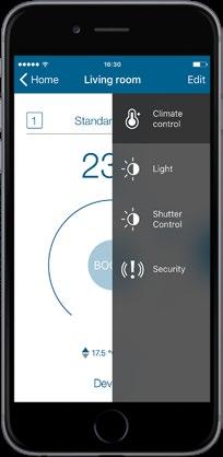 Light Control ios Figure 98: Screenshot selection of Light In the menu item Light you can switch on or off the devices that are listed via the buttons either all devices or each