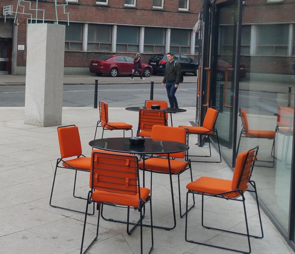 6. A café seating area has been proposed at the north eastern corner of the development this will front out to the Newcastle Road and connect directly with the public open space on the Thomas Hynes