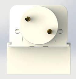 Operating staff is protected, non-electricians are allowed to exchange the luminaire s components Adapter for non-horizontal
