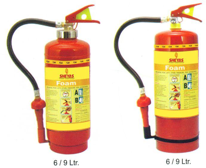 MECHANICAL FOAM TYPE FIRE EXTINGUISHERS FOAM 6Ltr, 9Ltr. Foam fire extinguishers are ideal for use on Class A and B Fire Risks.
