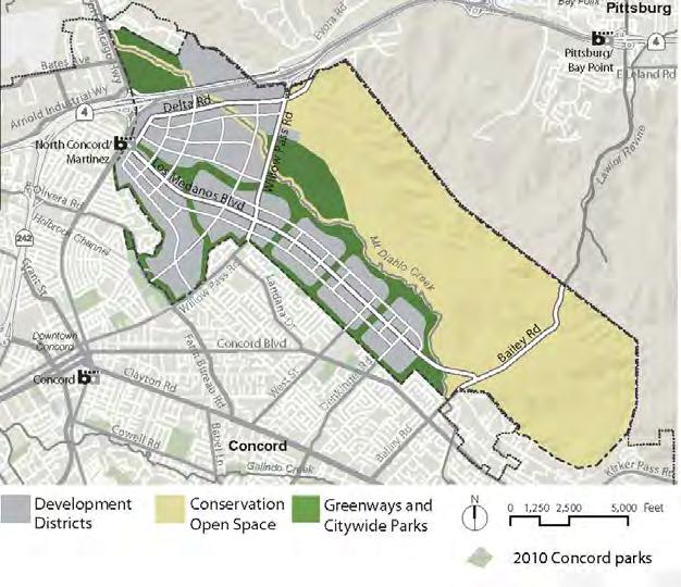 Concord Community Area Plan Comprised of 5,046 Acres 786 Acres: City Parks and Greenways 2,537 Acres: Conservation Open Space A transit-oriented