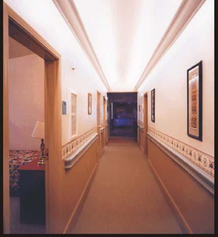Design Solution Wall mounted decorative cove light - T8 80%/20% indirect/direct system @ 4100