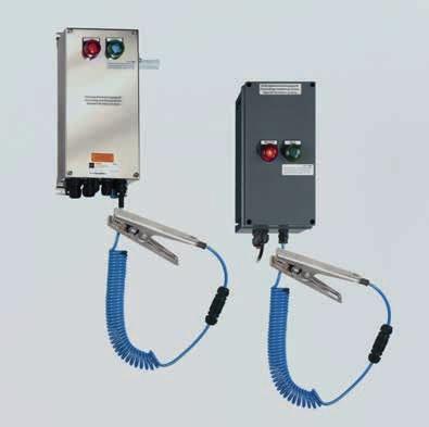 7 GROUNDING WHILST LOADING AND UNLOADING FLAMMABLE LIQUIDS 8146 AND 8150 GROUNDING MONITORING DEVICE The Ex e grounding devices for all applications, our standard 8146 and 8150 devices, are extremely