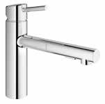 16 Faucet reach 75gpm Compatible with GROHE Foot Control retro-fit set (30 310 000) Concetto Dual Spray Pull-Out 31 453 001 GROHE StarLight Chrome $ 339 31 453 DC1 SuperSteel InfinityFinish 429 GROHE