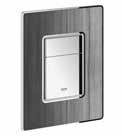 ACTUATION PLATES Nova Cosmopolitan For dual flush or start & stop actuation 6 1 4" x 7 3 4" (156 mm x 197 mm) Made of ABS 38 765 000 GROHE StarLight Chrome $ 141 38 765 P00 Matte Chrome 141 38 765