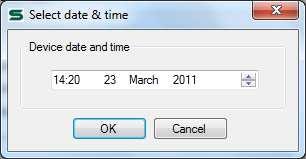 5 Setting the time The SDA s internal date and time is used for data-logging and for issuing various reminders. The internal clock can be set to the appropriate date and time using the SDA software.