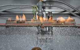 -mounted bunched wires or cables - According to UL standards (Vertical Tray Flame Test, UL