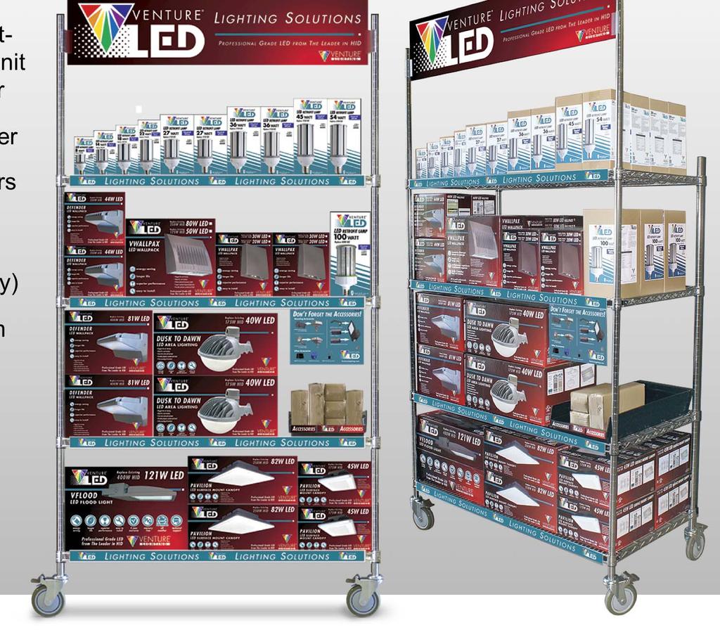P-O-P Display Program FREE pre-assembled pointof-purchase display shelf unit with $5,000 minimum order 10% discount on initial order FREE Freight on ALL orders through 2017