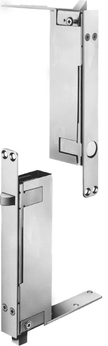 SELF LATCHING FLUSH BOLTS C-5 No. 905 Non-Handed Top Bolt No. 905 Top Bolt only x 9BFB (Bottom Fire Bolt see pg. C-6) No. 940 Non-Handed Bottom Bolt No.