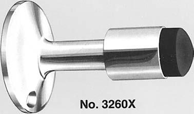 D-2 WALL STOPS & HOLDERS No. 3260X No. 3260X Conforms to ANSI/BHMA 156.16. Solid cast brass or bronze.