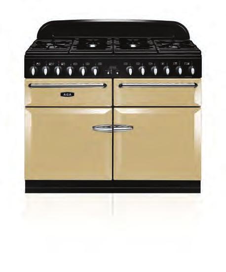 The new AGA Masterchef XL is available with an induction or gas hob, together with three ovens and a glide out grill.