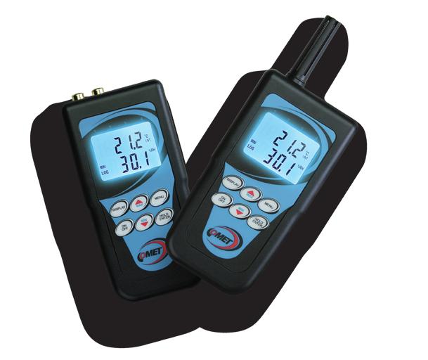 Handheld for measuring and recording Commeter Temperature and humidity