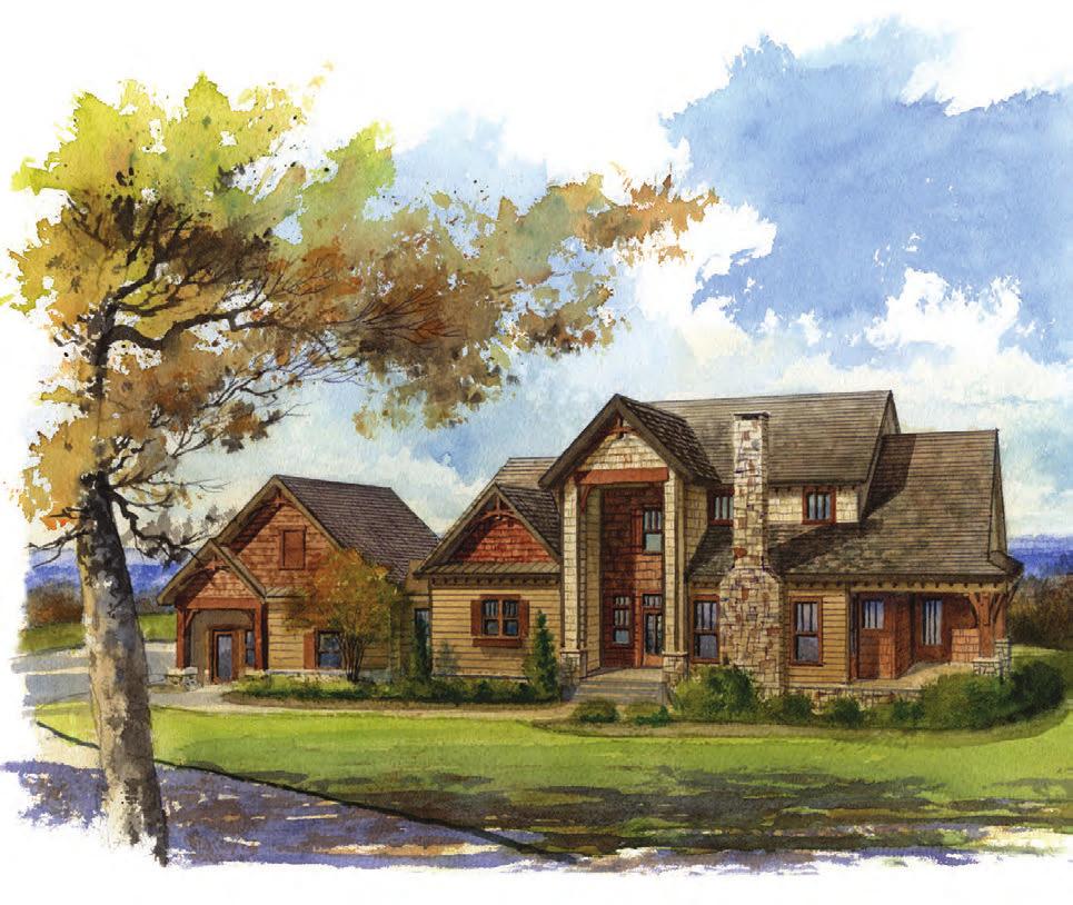 BLUE RIDGE A mountain villa with a wide open floor plan, custom built for wide open spaces.