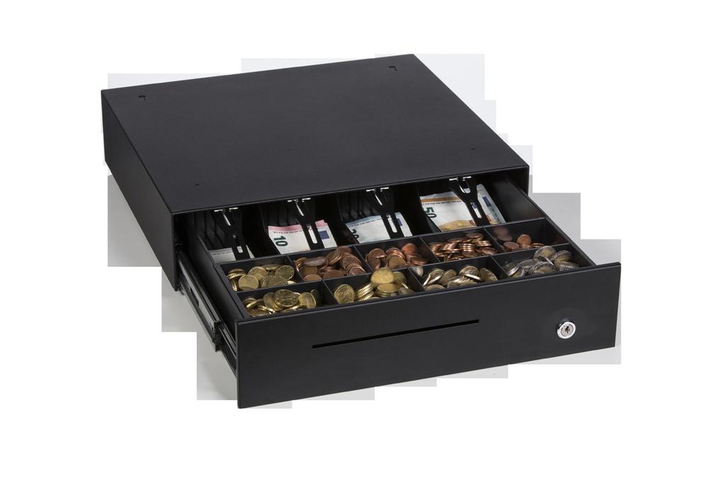The cash drawer for every area of application. The removable insert and the design of the drawer s interior guarantee a comfortable and smooth staff change at any time.