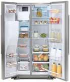 11 SIDE-BY-SIDE REFRIGERATORS Side-by-side refrigerator 1349 Side-by-side counter-depth refrigerator 1699 Stainless steel 903.778.90 Stainless steel 002.887.56 Capacity fridge: 15.5 cu.ft.