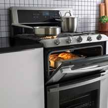 18 RANGES WITH GAS COOKTOP DOUBLE OVEN BETRODD Double oven range with gas cooktop 1199 Stainless steel 402.885.61 Capacity lower oven: 3.9 cu.ft. Capacity upper oven: 2.1 cu.ft. Seven cooking levels.
