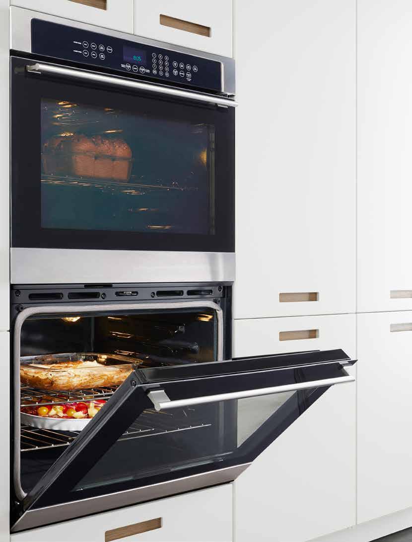 OVENS Our ovens are built-in, fitting perfectly in both base or high kitchen cabinets.