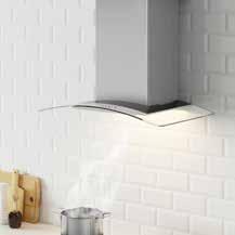 46 WALL-MOUNTED RANGE HOODS GODMODIG Wall-mounted range hood 429 DÅTID Range hood 599 Stainless steel 203.391.37 Stainless steel 903.391.34 Control panel placed in front for easy access and use.