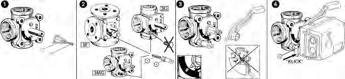 APPENDIX C VALVE AND ACTUATOR MOUNTING INSTRUCTIONS Application For use with ESBE ½ to 6 3-Way and 4-Way rotary valves for mixing and diverting applications.