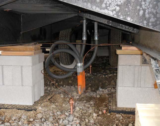 Although installation of and connection to a grounding electrode may not be required at the disconnecting means within 9.