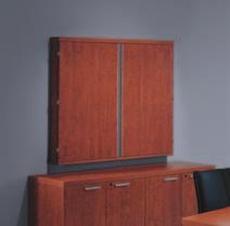Clear communication Wall markerboard cabinets create display and projection space