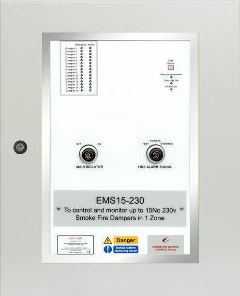 Actionair Actionpac EMS Standard Electro- Mechanical Control and Monitoring System Introduction The range of Actionpac Electro-Mechanical Standard (EMS 15 and EMS 30) control panels are designed for