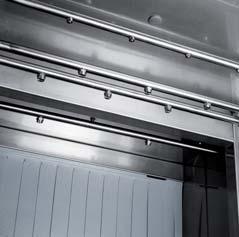 EBT wash system Elettrobar water Blade Technology Standard on rack conveyor