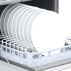 Undercounter dishwashers Features 360 Partial double-skinned undercounter dishwasher with 50x50